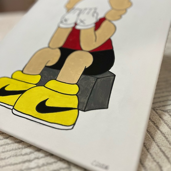 KAWS PAINTING| 11x14 canvas wall art - Picture 3 of 5